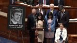 Rep. McDonald Rivet holds moment of silence for Don Riegle