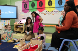 Rep. McDonald Rivet at child care event